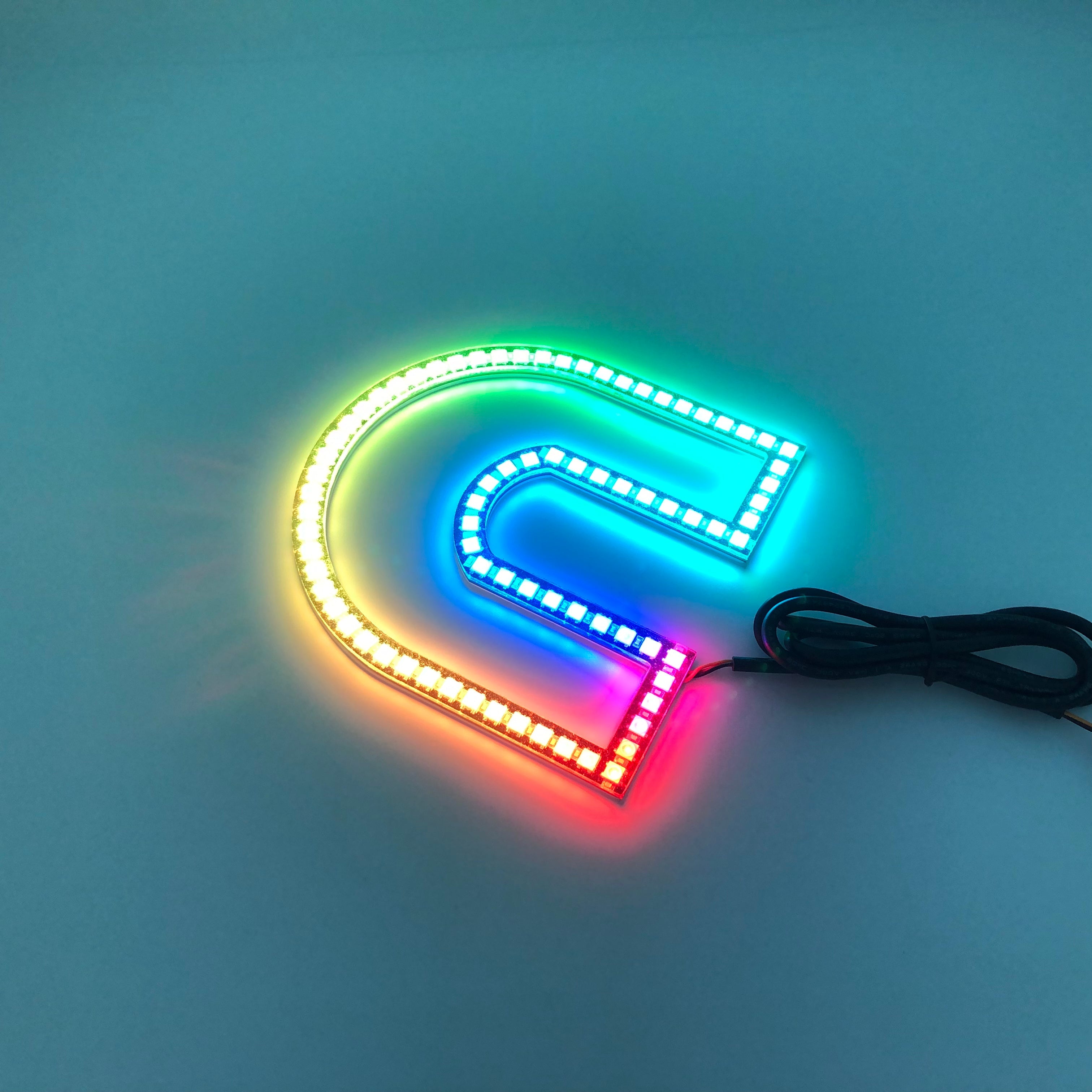 Cummins logo RGB Flow LED emblem light for Dodge ram