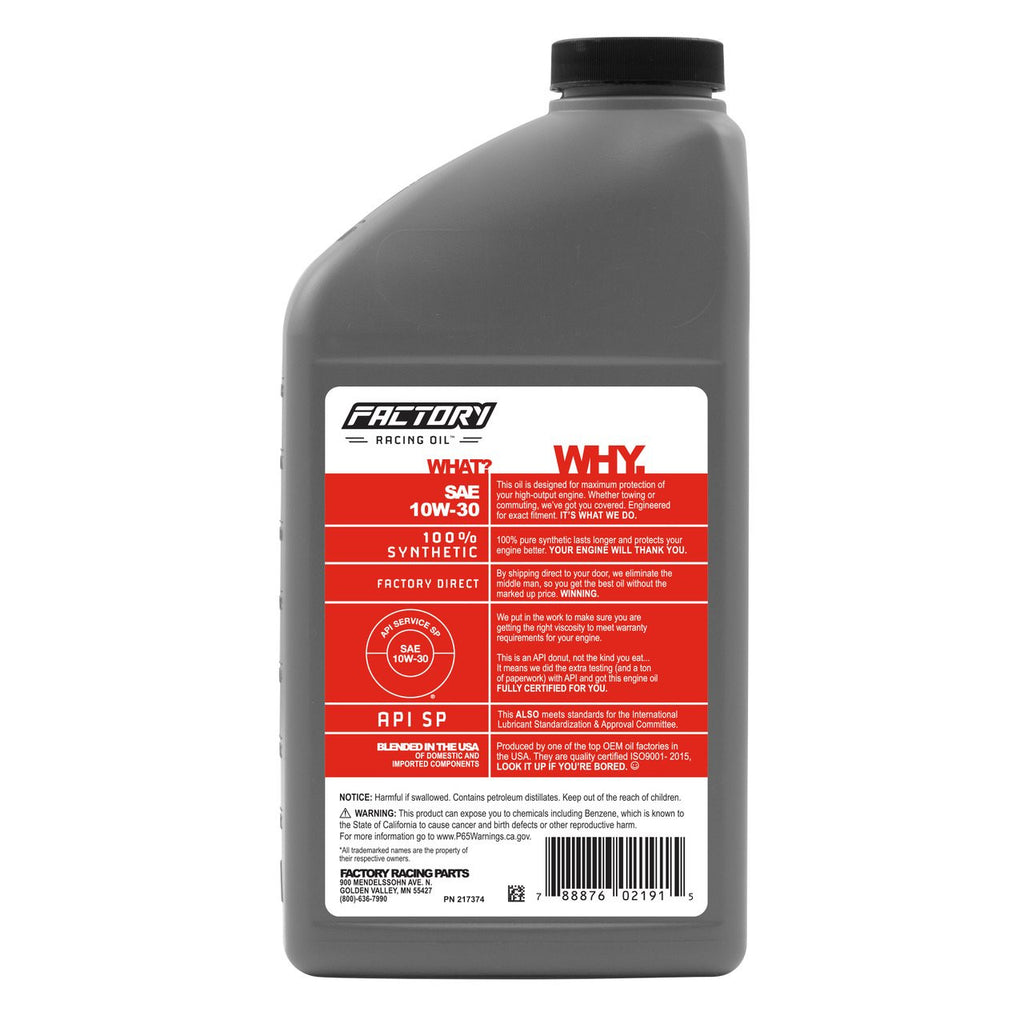 Oil Change Kit For Dodge Dakota, Daytona, Diplomat, Durango, Grand Caravan, Stratus 10W-30 Full Synthetic Oil - 5 Quarts