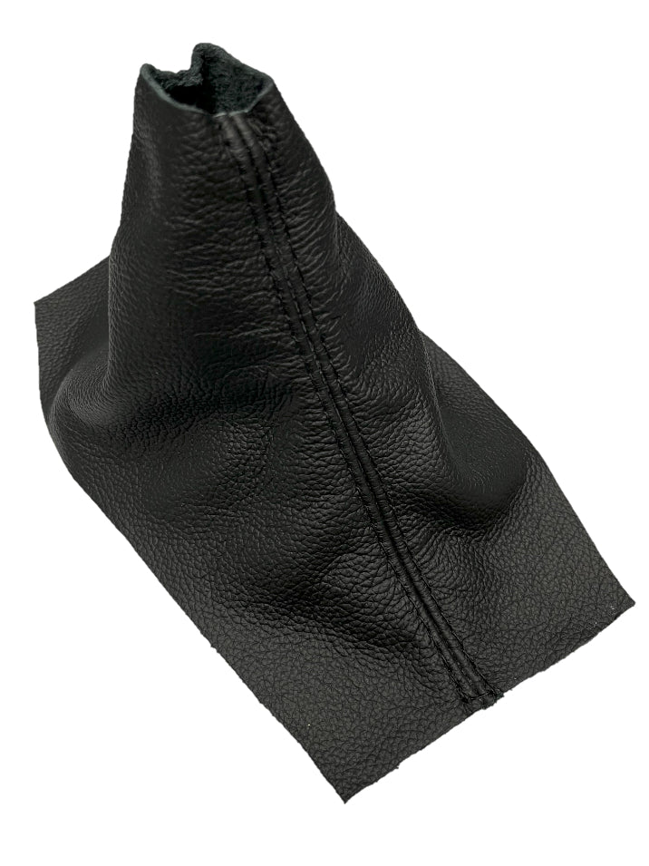 Black Stitch Leather Manual Shift Boot Cover For Ford Mustang GT 2010 2011 2012 2013 2014